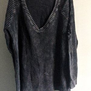 Cold shoulder sweater